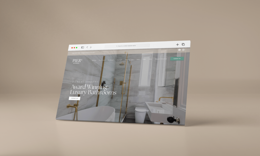 Pier1 website design for KBB