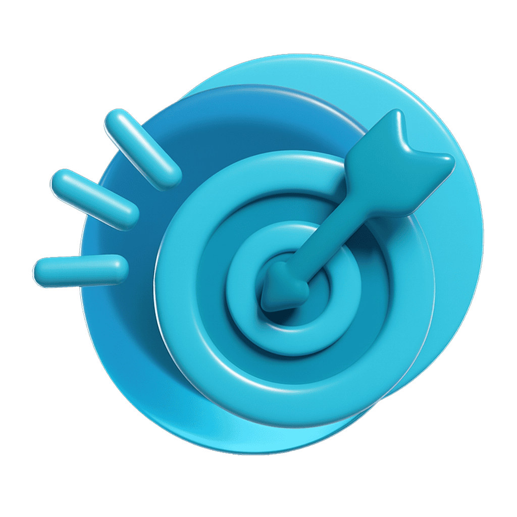 Target with dart hitting bullseye, marketing, and branding concept.